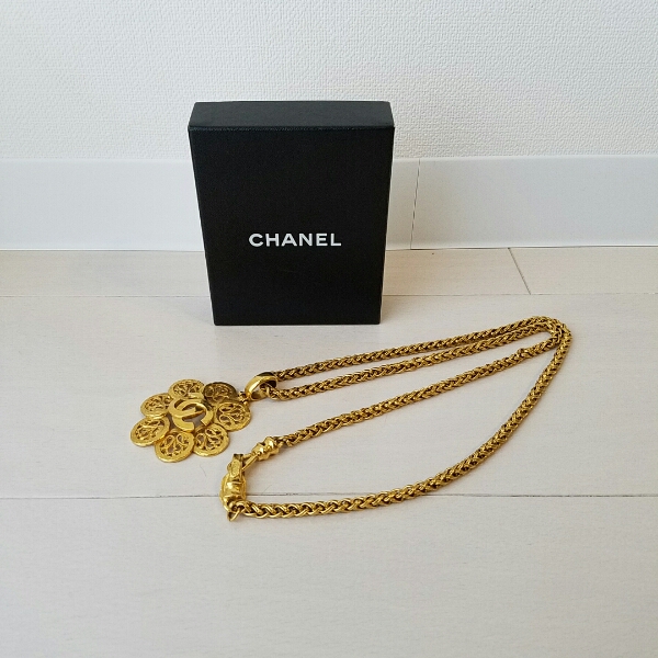 美品【シャネル】ヴィンテージ　ココマーク　ネックレス　95A