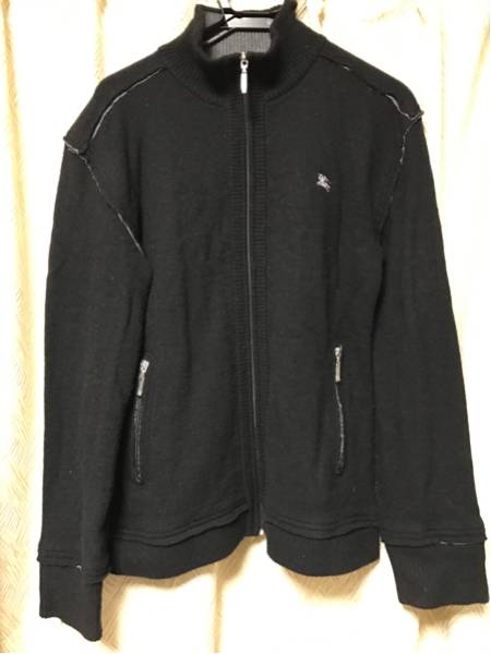 ★バーバリーブラックレーベル★ジップアップセーター３Ｌ美品