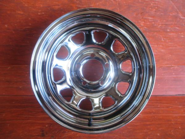 【Y】デイトナ クローム 鉄 15インチ 7J +19 5H 114.3 1本のみ