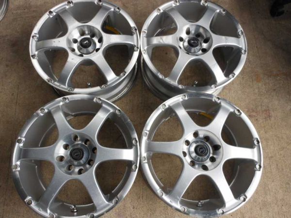 ☆A938 エンケイ RS-6 15インチ 4穴マルチ PCD100/114.3 4本組