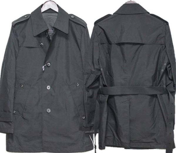 完売!新品◆ジェイプレス DICROS mauri ハーフトレンチコート 黒 L【春まで活躍するアイテム！】