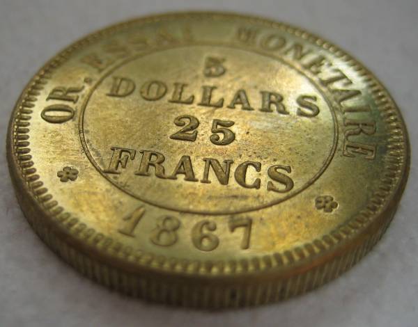 美術品・アンティーク・コレクション フランス 5フラン銀貨 1869年銘