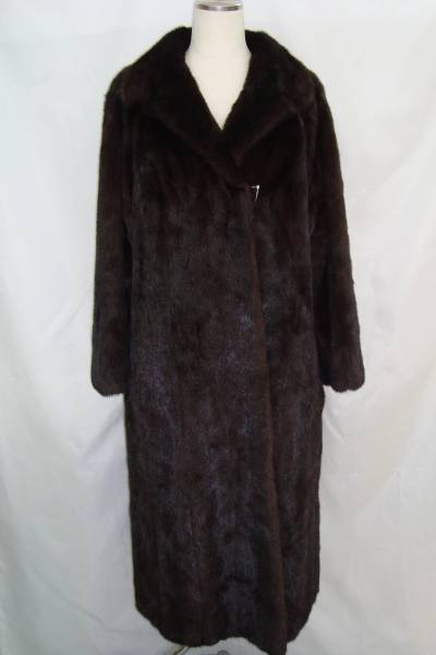 BLACK GLAMA◆美品◆ダークミンク◆108㎝◆ロングコート◆No.110