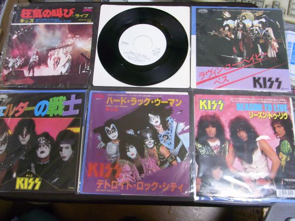 KISS レコード　5セット KISS 5EPセット エルダーの戦士狂気の叫び他 見本含 状態良好