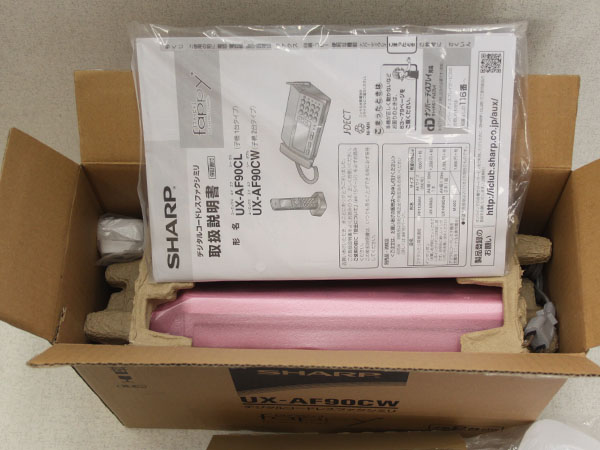 SHARPデジタルファクシミリ 未使用 シャープ UX-AF90CW コードレス 