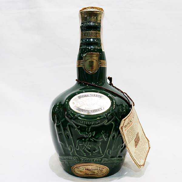 21年 ROYAL SALUTE ロイヤルサルート 緑 1321g 赤陶器（重量 700ml 40