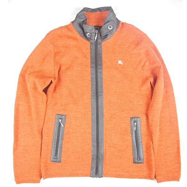 BURBERRY BLACK LABEL レザー切替ウールブルゾン バーバリー ブラックレーベル 2