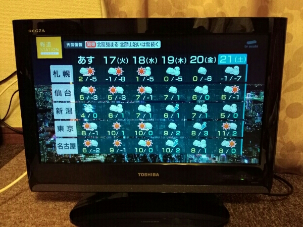 ダイニング TOSHIBA(東芝)REGZA(レグザ)テレビ 19A8000 2009年製 19インチ ご覧