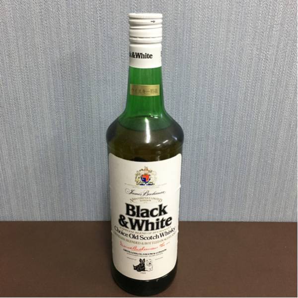 古酒 未開栓 ブラック&ホワイト 760ml 43度 未開栓△古酒 Black