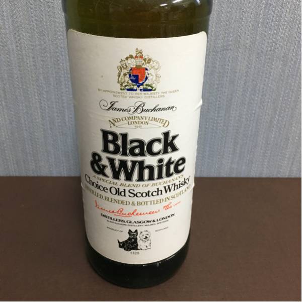 古酒 ブラックアンドホワイト 未開栓 スコッチ ウイスキー 酒 古酒 