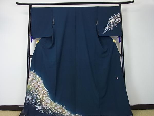 平和屋特選着物■桐屋翠山工房　辻が花　絞り　金彩　訪問着　やまと誂製　逸品f559