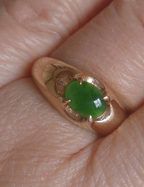 ★ヒスイの指輪　K9の刻印★