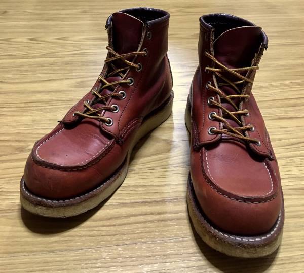 名作 キムタク着☆ REDWING レッドウィング レザーブーツ モックトゥ