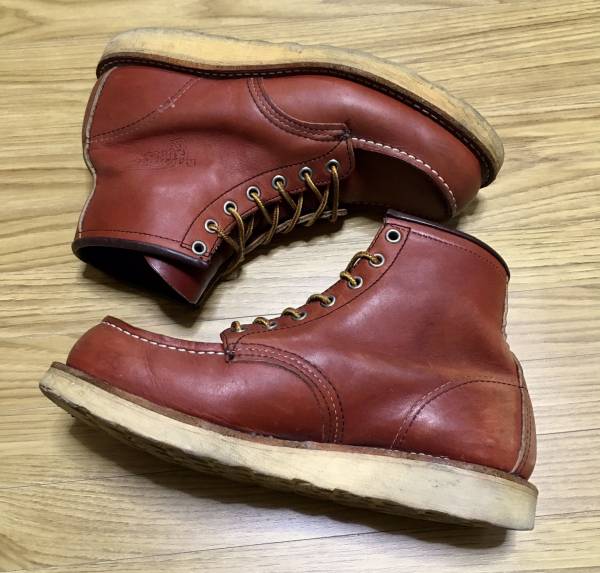 名作 キムタク着☆ REDWING レッドウィング レザーブーツ モックトゥ