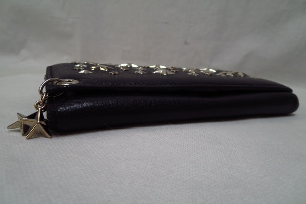本物■美品■ジミーチュウ■スタッズ■チャーム■NIKITA■レザー長財布■10.5万■ccm22r