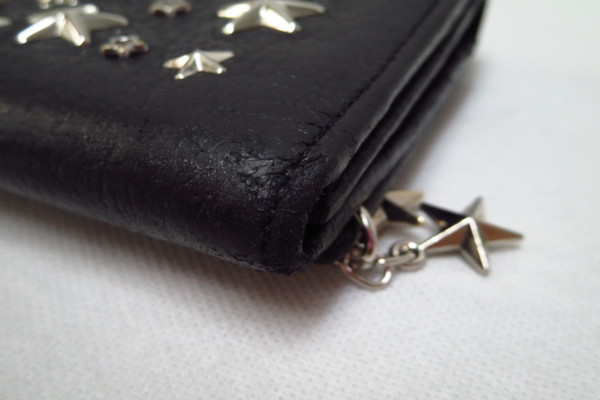 本物■美品■ジミーチュウ■スタッズ■チャーム■NIKITA■レザー長財布■10.5万■ccm22r