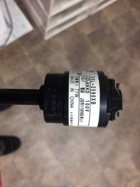 スポットライト黒　E11　ダクトレール用照明器具5個セット 中古品