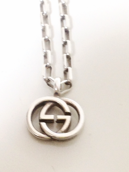 グッチ ネックレス GG ロゴ シルバー 925 ブリット チェーン