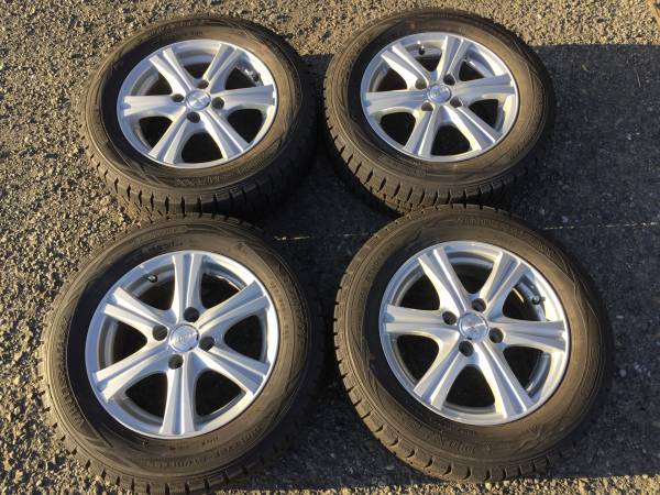 185/65R14 アルミ＆スタッドレスタイヤ4本セット DUNLOP WINTERMAXX WM01
