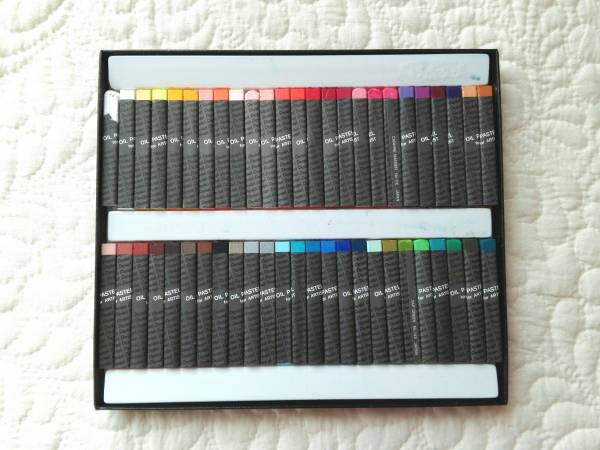 ぺんてる オイルパステル専門家用50色 送料無料 中古 即決！