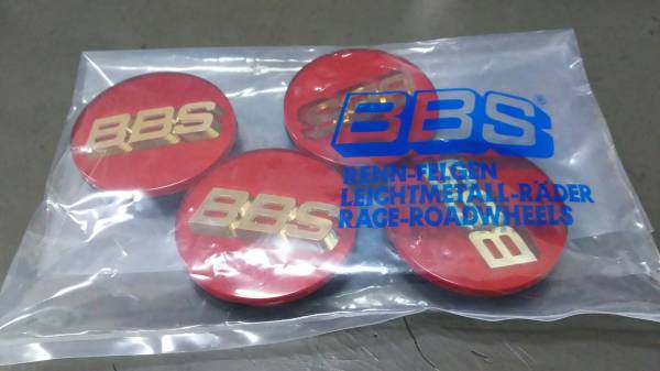 ★ＢＢＳセンターキャップ56Φレッド★4枚セット★美品★