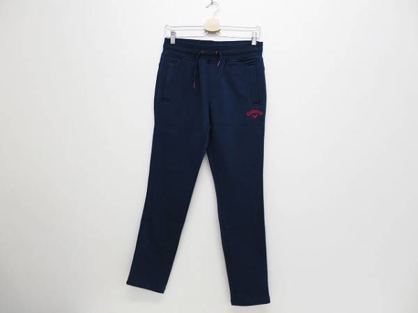 CALLAWAY キャロウェイ スウェット地ゴルフパンツ S ネイビー fu1702a