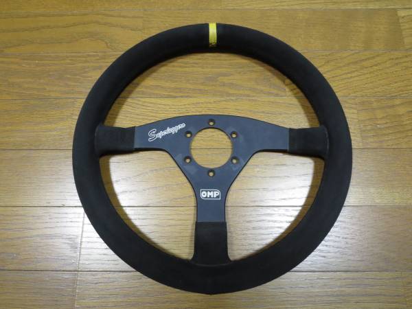 珍品 超軽量 OMP SUPERLEGGERO φ350 スエード 中古 美品