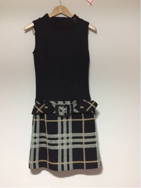 BLUE LABEL BURBERRY 0 ノースリーブ ワンピース バーバリー
