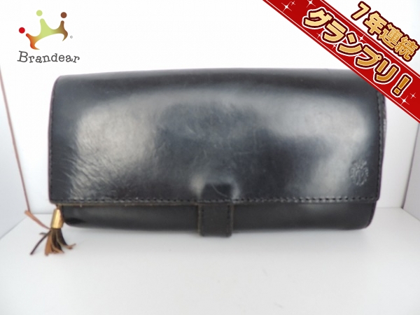フェリージ 長財布 コロコロ 3005 黒×ブラウン レザー Felisi