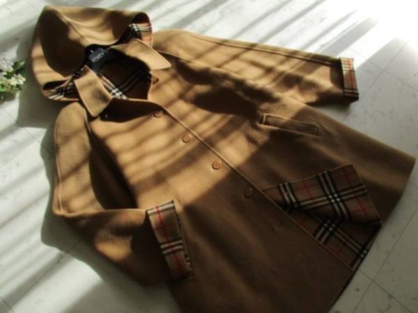 Burberrys バーバリー　一枚仕立て　ウール　フーデッドコート　11