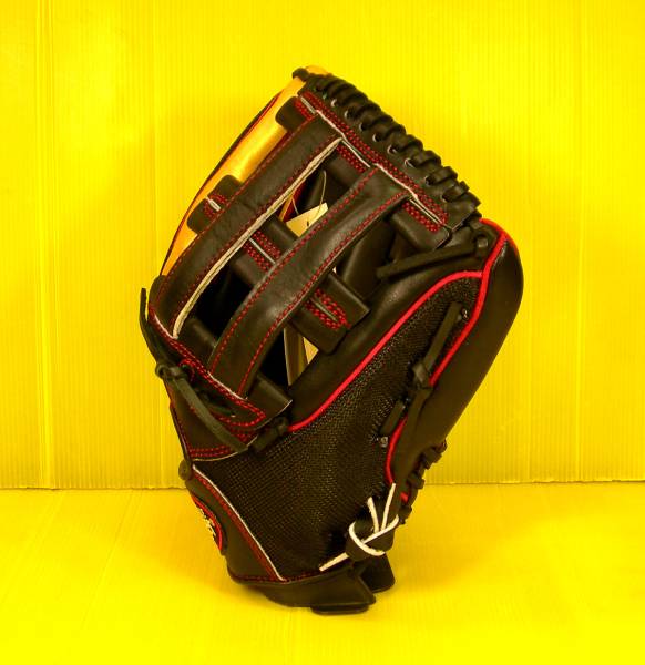 ★ルイスビル★軟式内野手用グラブ★ブラックxゴールド★N61★