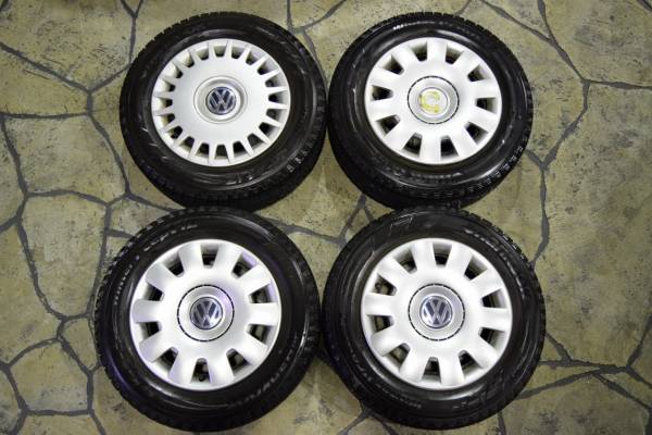 ☆フォルクスワーゲン ビートル バリ溝 スタッドレス タイヤホイール