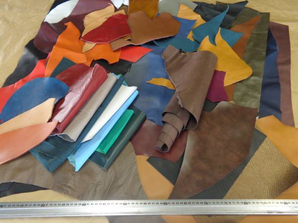 革はぎれ　大量5kg　カラフルアソートセット　501263