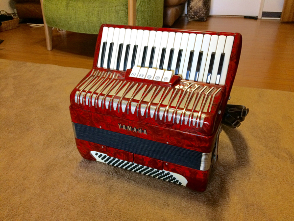 YAMAHA アコーディオン YA-80 赤