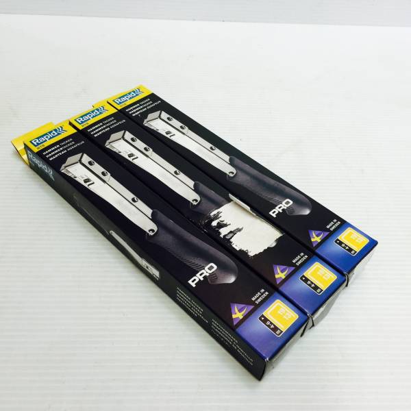 ●y0220-2 未使用RapidハンマータッカーＲ１９ラピッドスウェーデンタッカー3個セット　