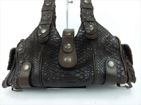 □Chloe クロエ シルベラード パイソン レザー ショルダーバッグ □Chloe クロエ シルベラード パイソン レザー ショルダーバッグ