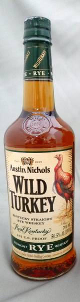 ワイルドターキー ライ 旧ボトル 旧瓶 終売 オールドボトル バーボン WILD TURKEY RYE ラスト1本