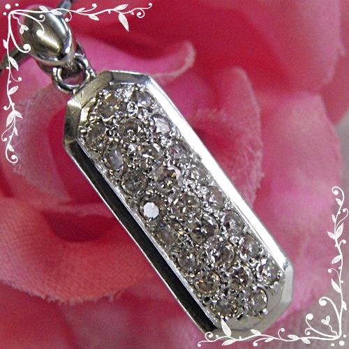 プレB付き! 約2.5ct 揺れる ハート ダイヤ ネック Wタイプ(pt 1