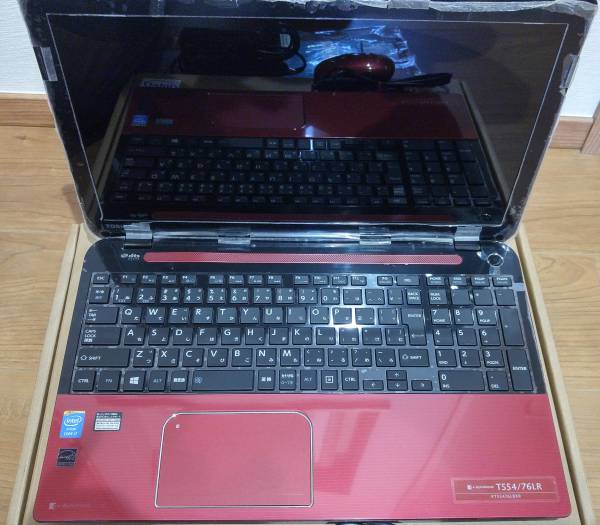 長期保証の残り有★美品★東芝 dynabook T554/76LR 赤★HDD/メイン基盤/キーボード新品★windows10アップグレード可★core i7★office2013