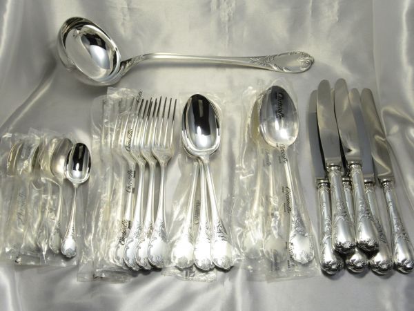 Christofle クリストフル マルリー ディナーセット 24本のカトラリーと大型レードル1本　未開封・未使用品 25本