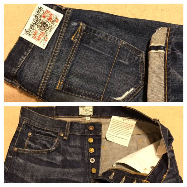 未使用 PRPS HEIRLOOM ピーアールピーエス Lot46 USA製 アメリカ製 ジーンズ デニム W32