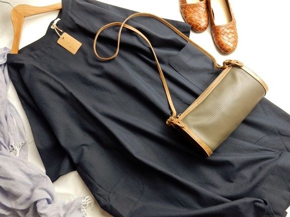 タグ付き未使用♪リーフクリップ leaf Clip 可愛いリネンワンピ♪