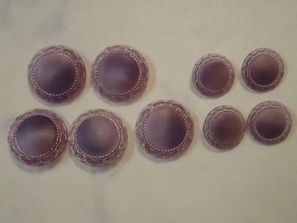 服飾用ボタン④ ★ 華奢で上品な色合い 素敵なボタン 9個セット_1