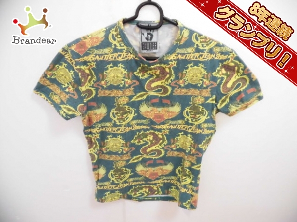 ゴルチエジーンズ 半袖Tシャツ レディース スカル/龍