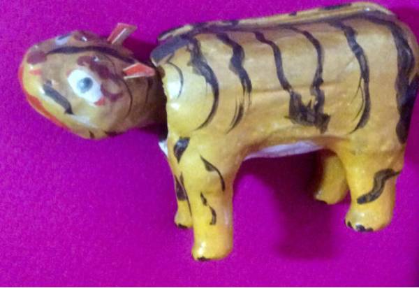 戦前　越後三條(三条)の張子虎　廃絶　郷土玩具