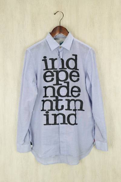 Paul Smith◆長袖シャツ/M/コットン/BLU