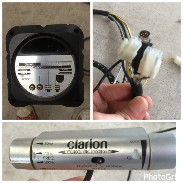値下げ クラリオン サブウーハー 120w アンプ付き SRV617 Clarion クラリオン SRV617 サブ ウーファー SRV617 ウーファー