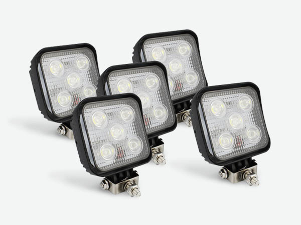 15W ワークライト 作業灯 SUVなど自動車対応 集魚灯 B型 5個set