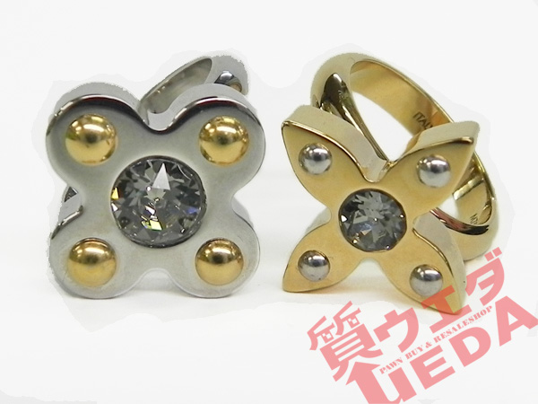 ルイヴィトン ラブレターズ リング M75418 12.5号 指輪 セット シルバー ゴールド　美品