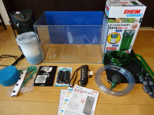 ADA 水槽 キューブガーデン 45㎝ エーハイム2213等 色々セット ADA 水槽 キューブガーデン 45㎝ エーハイム2213等 色々セット